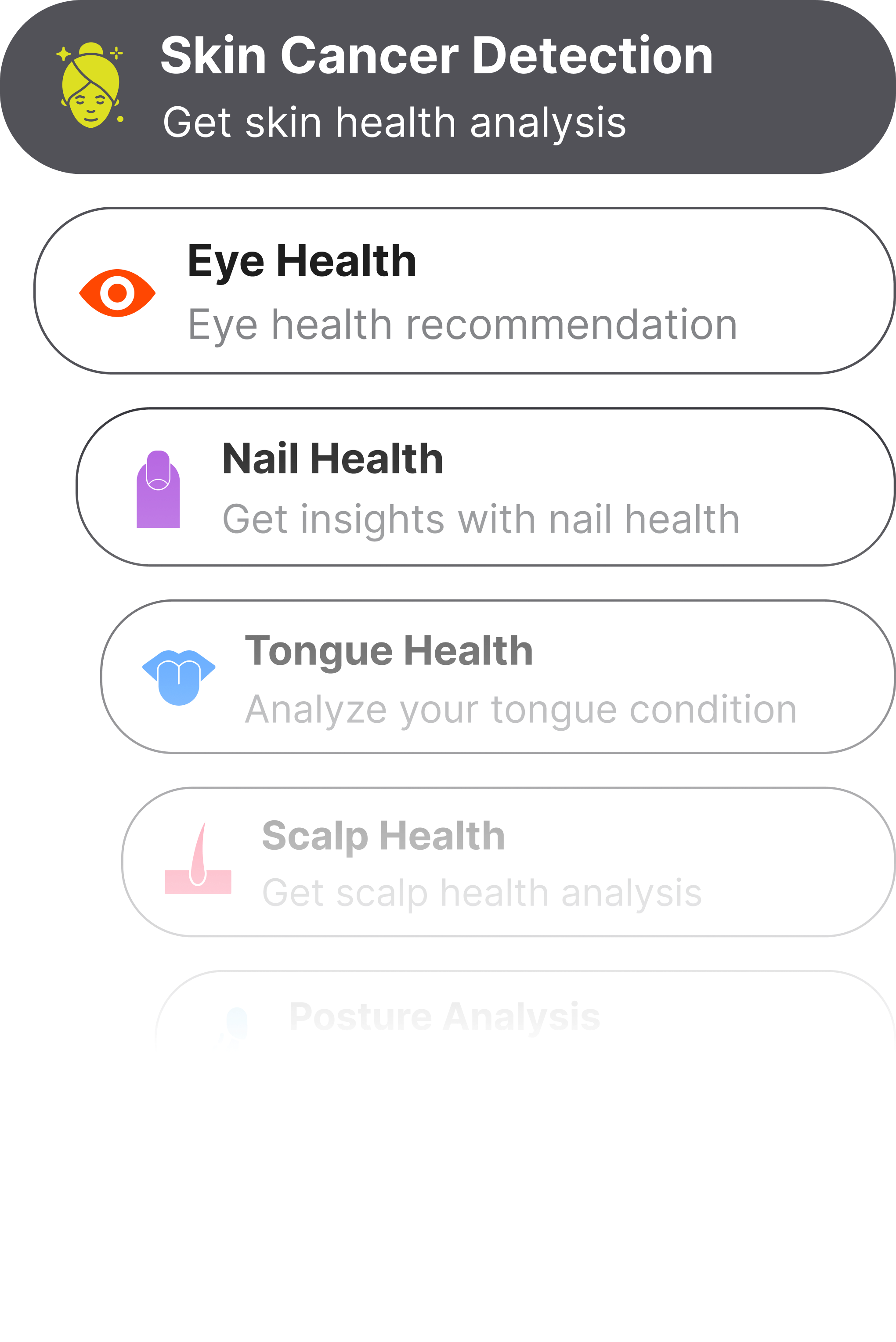 AI Health Analysis Interface