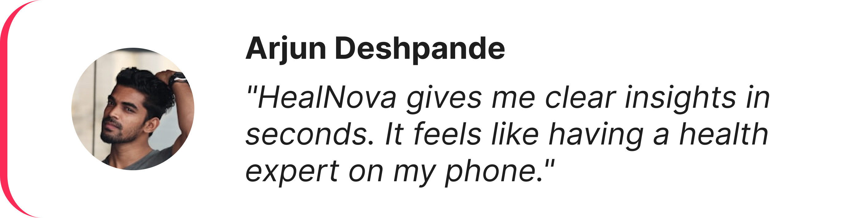 User review - AI health insights feedback